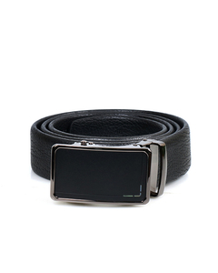 Nouvel article arrivée 2026 ceinture Vintage en cuir noir véritable avec boucle en cuivre prix raisonnable logo personnalisé pour hommes - Product Image 1