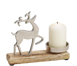 Candelabro moderno ecológico duradero hecho a mano de alta calidad, decoración navideña y festiva para el hogar, diseño de renos - Product Image 5