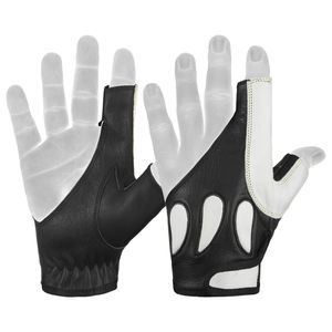 Guantes de tiro con arco con protección de lengüeta de protección de dedo de cuero para equipo de tiro y caza para tiro con arco - Product Image 1