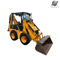 JCB 1CX Wheel Loader Bekas 3 Ton 0.3m Bucket Merek Asli Inggris Jam Operasi Rendah Bersertifikat CE Backhoe Loader Motor 37kW 500 Jam