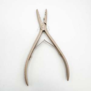 Alicates para extensiones de cabello multifuncionales de acero inoxidable con logotipo personalizado recubierto de Color beige desnudo, herramientas para extensiones de cabello de alta calidad - Product Image 1