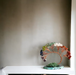 Arbres de cristal de guérison naturelle Arbre de vie Sept cristaux de chakra Pierres Artisanat de pierre pour la décoration - Product Image 4