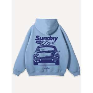 Sudaderas con capucha de color gris para hombres y mujeres Tipo de ropa Peso pesado Naturalmente Artesanía Capuchas y pulóver Accesorio de tela de moda - Product Image 2