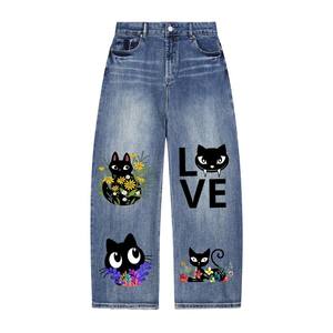 Conjunto de Top Halter Elástico de Mezclilla Vintage y Jeans Ajustados para Mujer, Superventas, para Uso Casual de Verano - Product Image 4