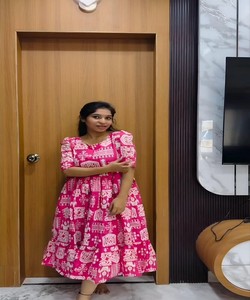 ชุดเดรสผ้าเรยอนพิมพ์ลายดิจิตอลเสื้อผ้าแบบชิ้นเดียวเสื้อผ้าแนวชนเผ่า - Product Image 2