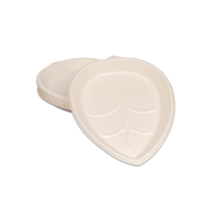 Compre platos de caña de azúcar desechables duraderos seguros para microondas en forma de hoja para servir alimentos de caña de azúcar a la venta por exportadores - Product Image 3