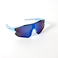 Lunettes de soleil de cyclisme pour enfants 2025 UV400, coupe-vent, monture intégrale en PC, protection UV complète, lunettes de sport colorées