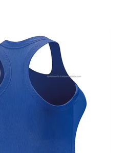 Venta al por mayor SPALZA DEPORTE Mujer Camiseta sin mangas acanalada básica (sin mangas) ajustada Transpirable Algodón/Bambú Tela Lona Moto - Product Image 3