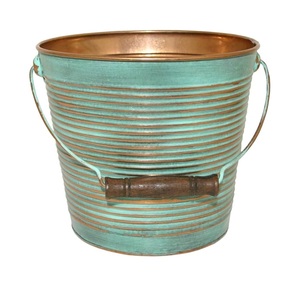 Maceta de Metal de diseño moderno, alta calidad, hecha a mano, venta al por mayor, maceta de jardín de tamaño personalizado, maceta galvanizada - Product Image 1