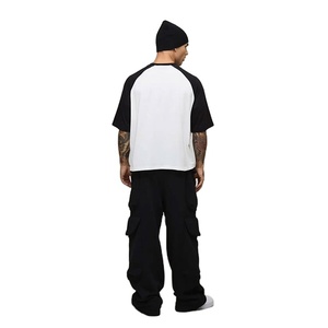 2026 OEM/ODM Factory Sale Reglan Sleeves Longline <b>Down</b> Shoulder Loose Fit T-Shirt Custom Low Price Fashionable Design For Men - Product Image 6