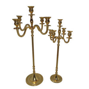 Bougeoir matériel en aluminium de support élégant de pot de bougie pour le support décoratif de bougie d'article de foudre à la maison - Product Image 2