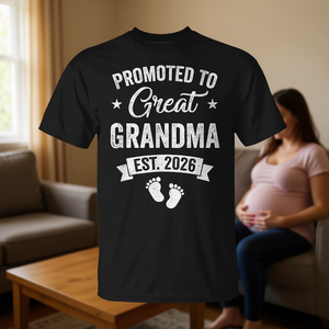 Nonna Nonna Est. Maglietta Divertente per Annuncio di Gravidanza 2026, Regalo Promozionale per Futura Mamma - Product Image 3