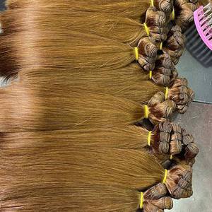 Extensions de trame de cheveux humains naturels vierges de qualité supérieure pour femmes Extensions de cheveux de trame Cheveux humains de luxe non traités - Product Image 3