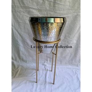 Fancy Modern Design Attractive Look Fancy Planter <b>Stand</b> <b>Black</b> Color Planter <b>Stand</b> With Antique Shade Design Pot Round Shape - Product Image 3