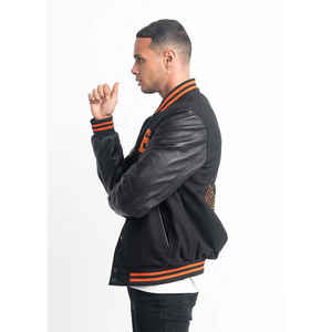 Diseño simple Tallas grandes Último diseño al aire libre Varsity béisbol Letterman chaqueta Su propio logotipo de tendencia Venta caliente Varsity chaqueta - Product Image 5