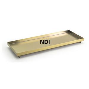 Bandeja de servicio de metal de estilo de lujo Bandeja de servicio de Acabado niquelado brillante Restaurante Suministros de hotel Bandeja de servidor de alimentos - Product Image 6