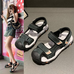 Sandalias de Playa para Hombre, Hechas a Mano, de Cuero Genuino, con Plataforma, Punta Cerrada, Diseño Plano y Fácil de Poner - Product Image 3