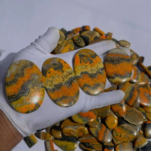 Stunning Yellow Natural Hand <b>Bumble</b> <b>Bee</b> Cabochons Polished Gemstone for Jewellery Home Decor and Gift Making - Product Image 1