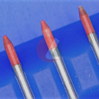 Aiguille d'éjection personnalisable en plastique technique Hitech rouge (dure) pour machine de collage de matrices, diamètre R0.050-R0.350mm, nouvelle machine