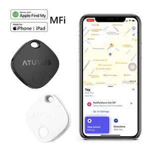 亚马逊ATUVOS MFI认证IP67防水查找我的信标5.1 BLE钥匙扣热卖，范围不限