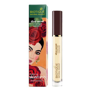 Corrector Biotique Natural Diva Secret Cover Care, Color Marfil Helado, 3.5ml - Crema Contorno Líquida Mate con Efecto Blanqueador - Product Image 1