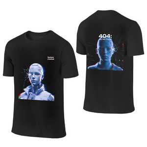 T-shirt à col rond décontracté haut de gamme pour hommes, fabriqué en coton fin, doté d'un élégant imprimé de blocs de couleurs pour un style de luxe sans effort. - Product Image 6