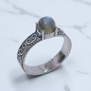 Gemstone <b>Ring</b> Artisan <b>Crafted</b> In Sterling Silver And Silver 925 Jewelry - Product Image 2