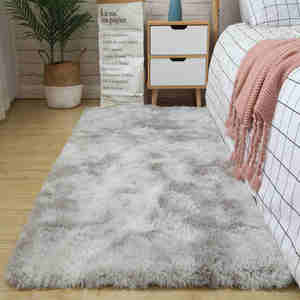 Tapis de chevet personnalisé en laine de soie super douce et moelleuse, à poils de 5-6 mm, tufté, tapis de sol chaud pour un confort optimal lors du lever, idéal pour la maison - Product Image 6