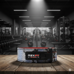 Ceinture de musculation en cuir Rexfit Sports, soutien dorsal, entraînement de force, soutien dorsal pour la salle de sport et la musculation - Product Image 2