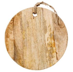 Tabla de cortar de madera de mango redondo de la mejor calidad artesanía artesanal para uso en la cocina - Product Image 6