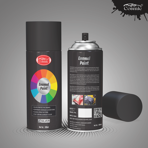 Peinture émail argentée de 500 ml fabriquée en Inde, spray de retouche pour carrosserie automobile, haute couverture, réparation de véhicules à prix raisonnable - Product Image 2