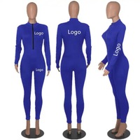 Combinaison de sport pour femme, haute qualité, hiver, style hip-hop, yoga, taille haute, logo personnalisé, manches bouffantes, boutonnée, respirante, écologique