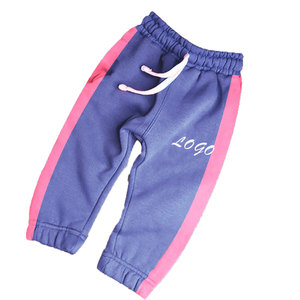 Breathable Comfortable Kids Cotton French Terry Sweat Pants Casual Straight Style with Embroidered Logo for Sports Daily Use - Product Image 3