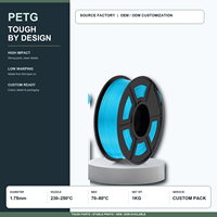 Filament PETG de qualité commerciale 1,75 mm 10 kilogrammes pour applications d'ingénierie, correspondance des couleurs et service OEM