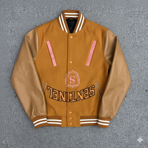 Chaqueta de hombre de lana y seda bordada de servicios OEM de alta calidad con cierre de botón cubierto chaquetas versity chaquetas Lettermen - Product Image 5