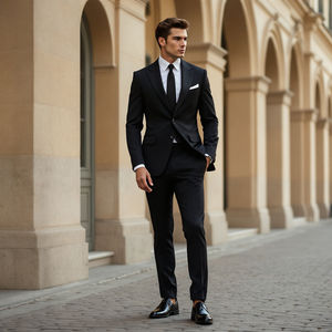 Latest High Quality Fashion Design 2-piece Tailored Business <b>Men's</b> Suit <b>Wedding</b> Dress Casual Office <b>Attire</b> and <b>Formal</b> - Product Image 1