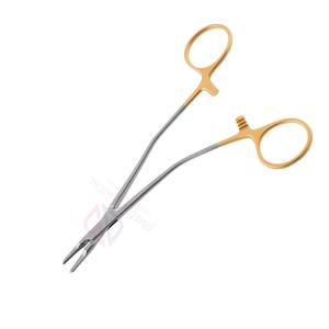 Porte-aiguilles Debakey en acier inoxydable de qualité supérieure, demi-or, forceps de suture |   Instruments chirurgicaux manuels Garantie de 3 ans Certifié CE pour - Product Image 4