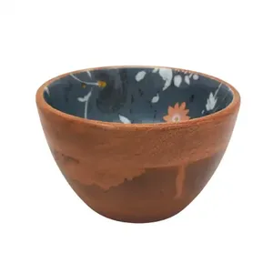 Hot Selling Classic <b>Mango</b> <b>Wooden</b> Round Serving <b>Bowl</b> Standard Size for Hotel Use for Salad and Fruit Serving - Product Image 1