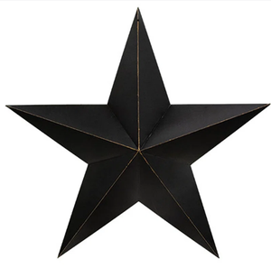 Decoración de pared de metal negro con forma de estrella, colgante de pared interior y exterior, hotel, restaurante, hogar, sala de estar, dormitorio, artes decorativas 2025 - Product Image 1