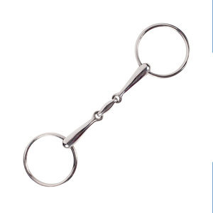 Mèche à anneau lâche à bouche creuse, mèche à cheval en acier inoxydable, pointe équestre, équipement d'entraînement et d'équitation - Product Image 6