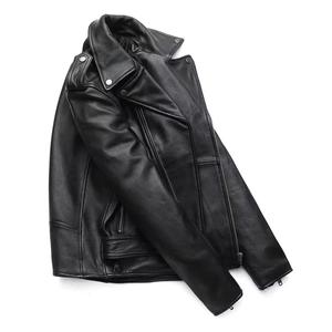 Veste de motard slim fit pour homme en cuir de chèvre texturé en crocodile noir Grossiste de qualité manufactures professionnelles - Product Image 3