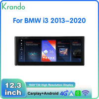 Autoradio Android Krando 12,3 pouces pour BMW I3 2013 - 2020, unité principale Android Auto, CarPlay sans fil, navigation, 4G WIFI, DSP, 64 Go