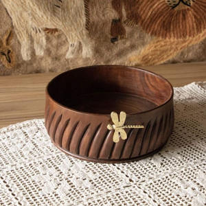 Bandeja de madera redonda de Ramadán Eid, bandeja de madera para servir Ramadán bohemio, platos de buena elección para decoración de mesa de Vietnam - Product Image 3