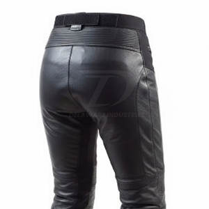 Pantalon en cuir pour moto homme de haute qualité, style classique avec fermeture sécurisée pour une conduite en toute sécurité - Product Image 5