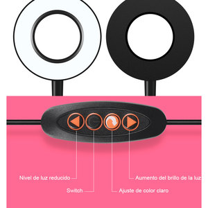 Selfie <b>Clip</b> LED <b>Ring</b> Light Video Filling Lights with Convenient <b>Clip</b>-On Design - Product Image 3