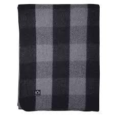 Harshit International's Bunkhouse Plaid Couverture en laine 66x90 pouces rouge noir motif buffle tissé pour lit 4.5 Lbs - Product Image 2
