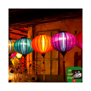 Linternas de seda hechas a mano de primera calidad de Vietnam: linternas decorativas coloridas con diseño personalizado para festivales y eventos - Product Image 3