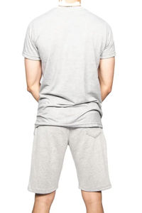 Mode été homme vêtements respirant course hommes t-shirt et ensembles courts hauts et pantalons à manches courtes - Product Image 3