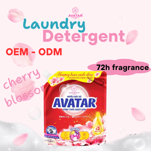 Liquide adoucissant de linge parfumé en fleurs de cerisier Solution de lavage puissante et efficace pour les vêtements emballés dans un sac - Product Image 2