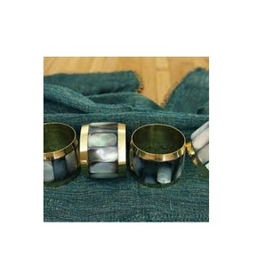 Rond de serviette MOP de qualité standard meilleur prix maison hôtels vaisselle de table nacre ronds de serviette porte-tissu vente chaude ronde - Product Image 6